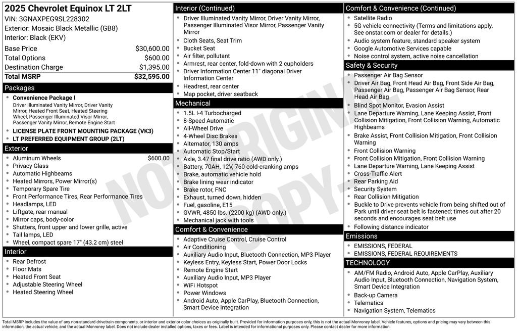 Used 2025 Chevrolet Equinox LT image 22