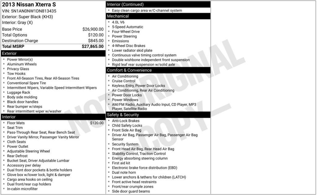 Used 2013 Nissan Xterra S image 26