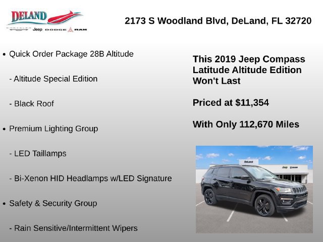 Used 2019 Jeep Compass Latitude FWD image 7
