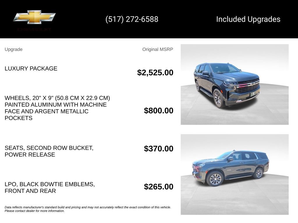 Certified 2022 Chevrolet Tahoe LT w/ Luxury Package AWD/4WD image 15