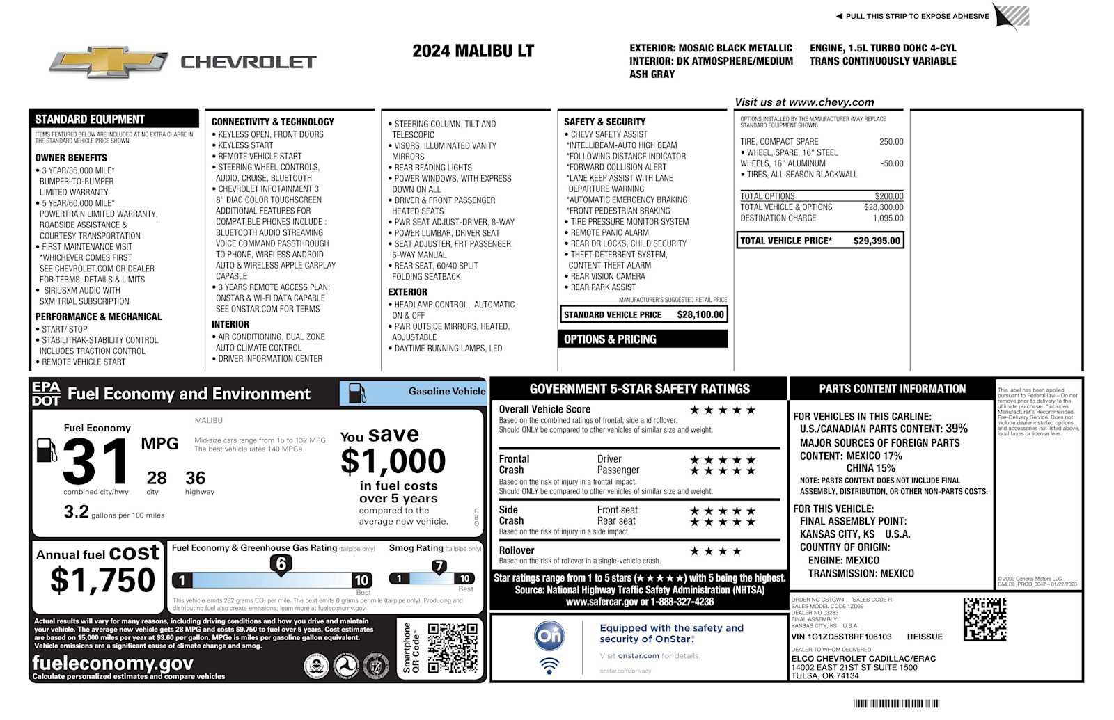 Used 2024 Chevrolet Malibu LT image 28