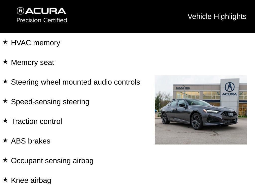 Certified 2023 Acura TLX SH-AWD w/ A-SPEC Pkg image 9