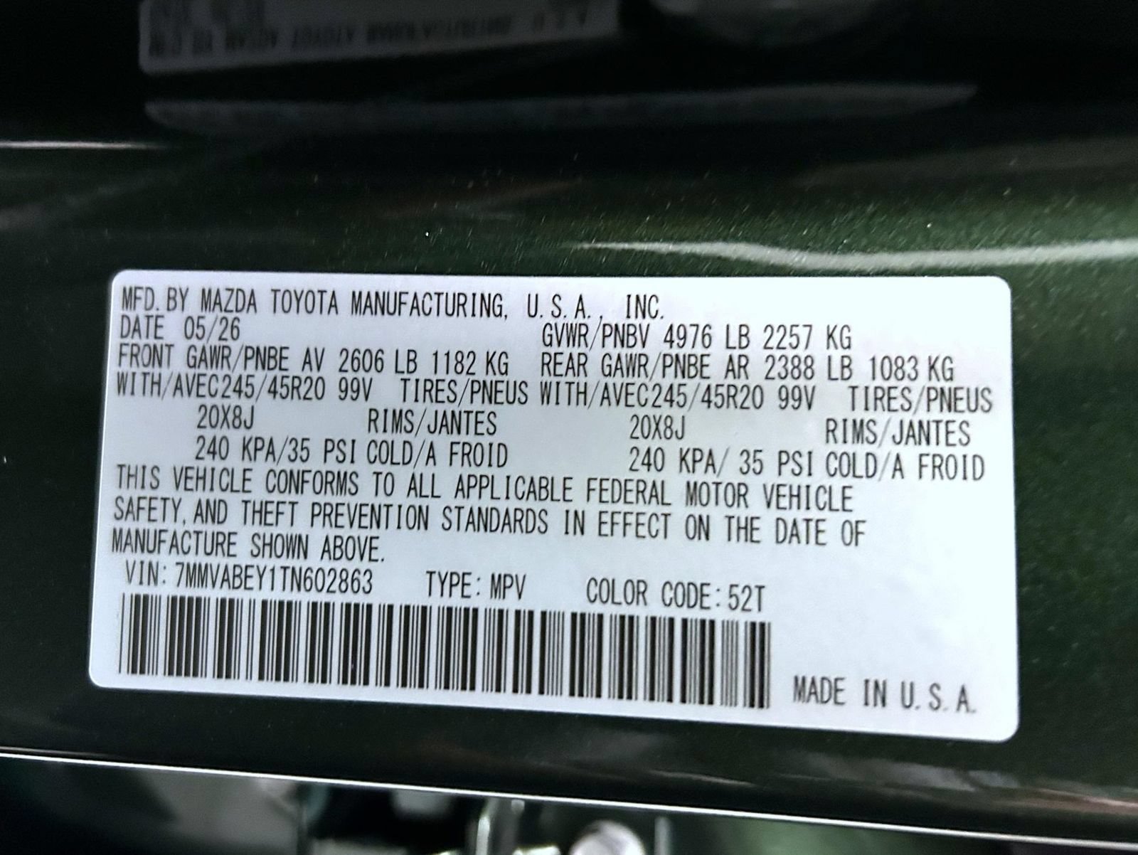 New 2026 MAZDA CX-50 2.5 Turbo w/ Premium Plus Pkg AWD/4WD image 26