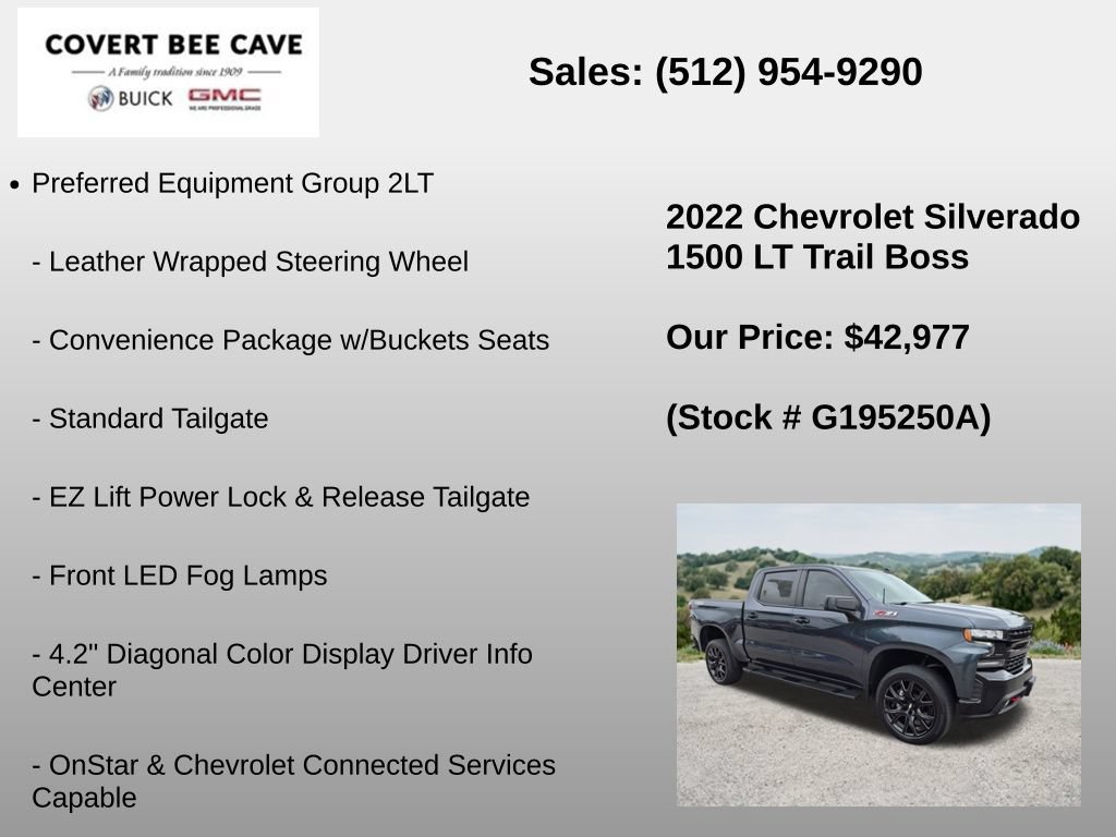 Used 2022 Chevrolet Silverado 1500 LT Trail Boss AWD/4WD image 24