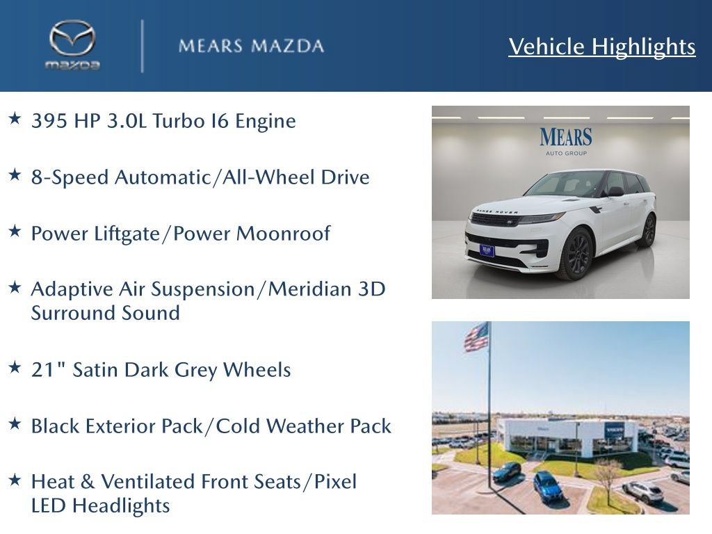 Used 2024 Land Rover Range Rover Sport Dynamic SE AWD/4WD image 2