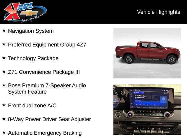 Used 2026 Chevrolet Colorado Z71 w/ Technology Package AWD/4WD image 2