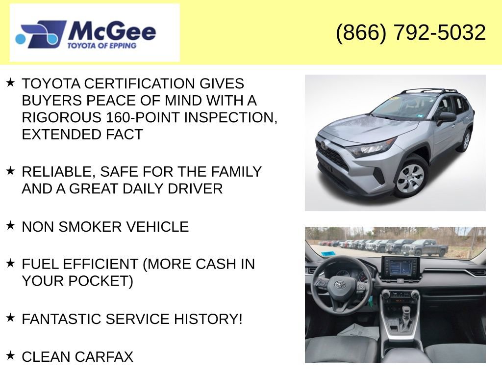 Certified 2021 Toyota RAV4 LE w/ Carpet Mat Package (TMS) AWD/4WD image 4
