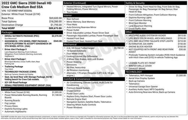 Certified 2022 GMC Sierra 2500 Denali w/ Denali Ultimate Package AWD/4WD image 34