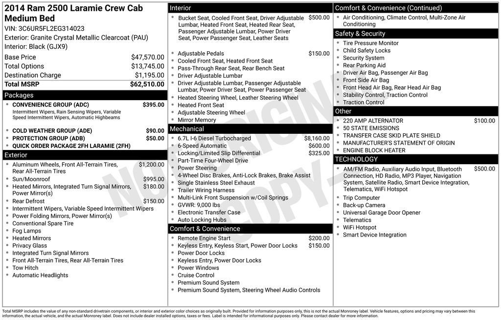 Used 2014 RAM 2500 Laramie w/ Convenience Group AWD/4WD image 24