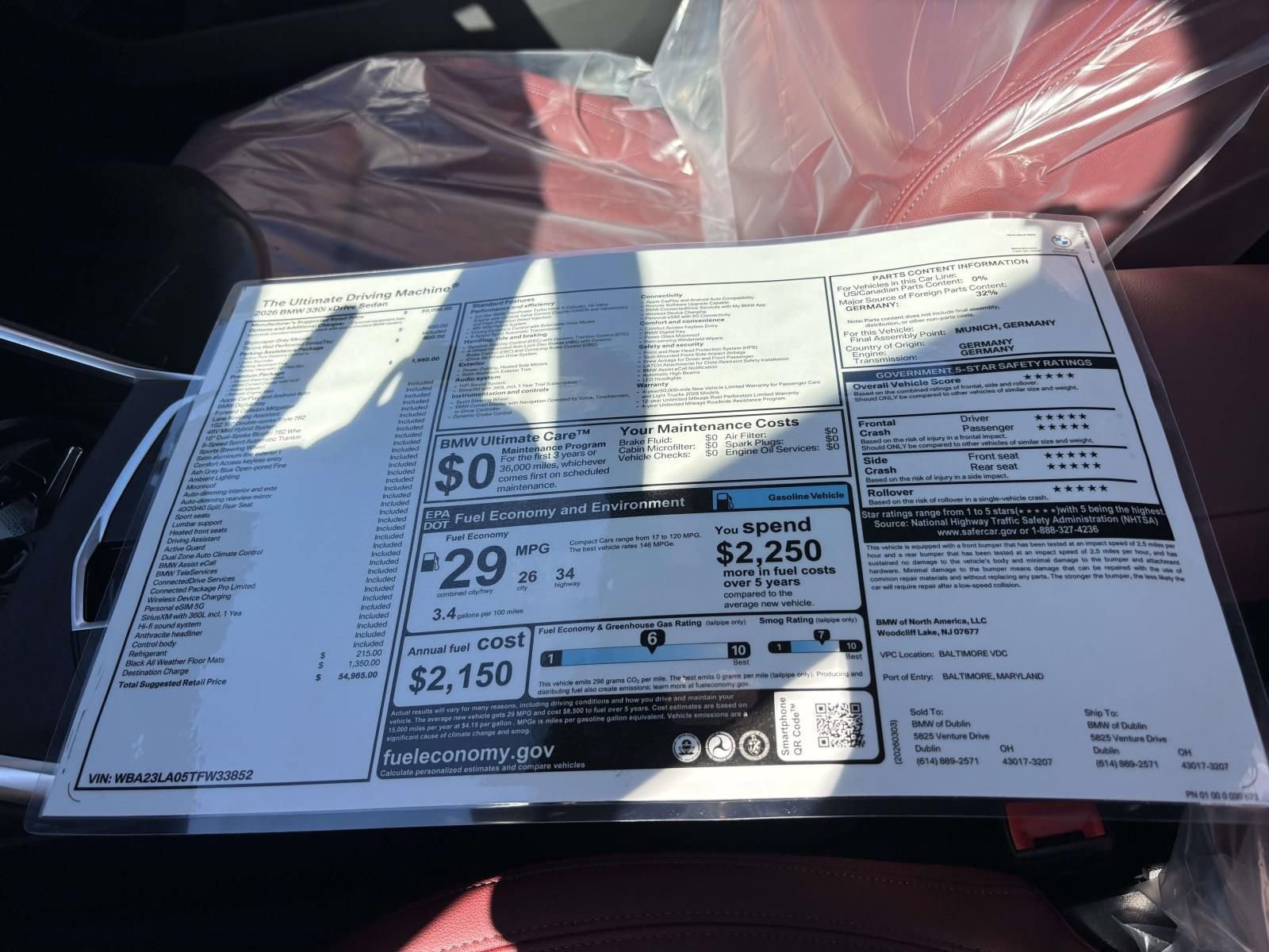 New 2026 BMW 330i xDrive Sedan w/ Premium Package image 19