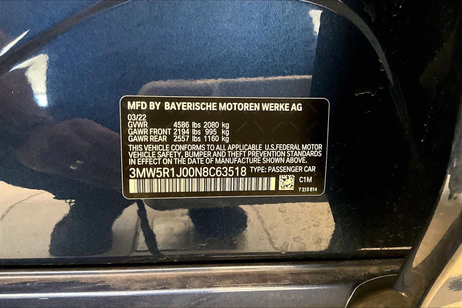 Used 2022 BMW 330i Sedan w/ Premium Package 2 RWD image 30