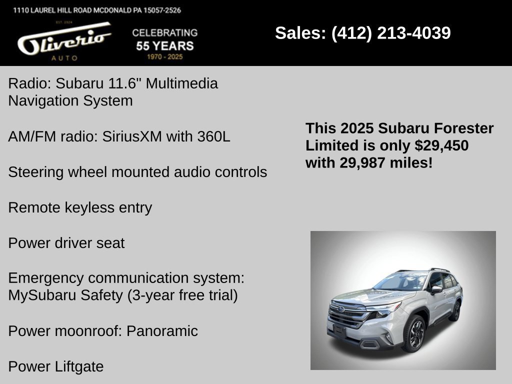 Used 2025 Subaru Forester Limited AWD/4WD image 10