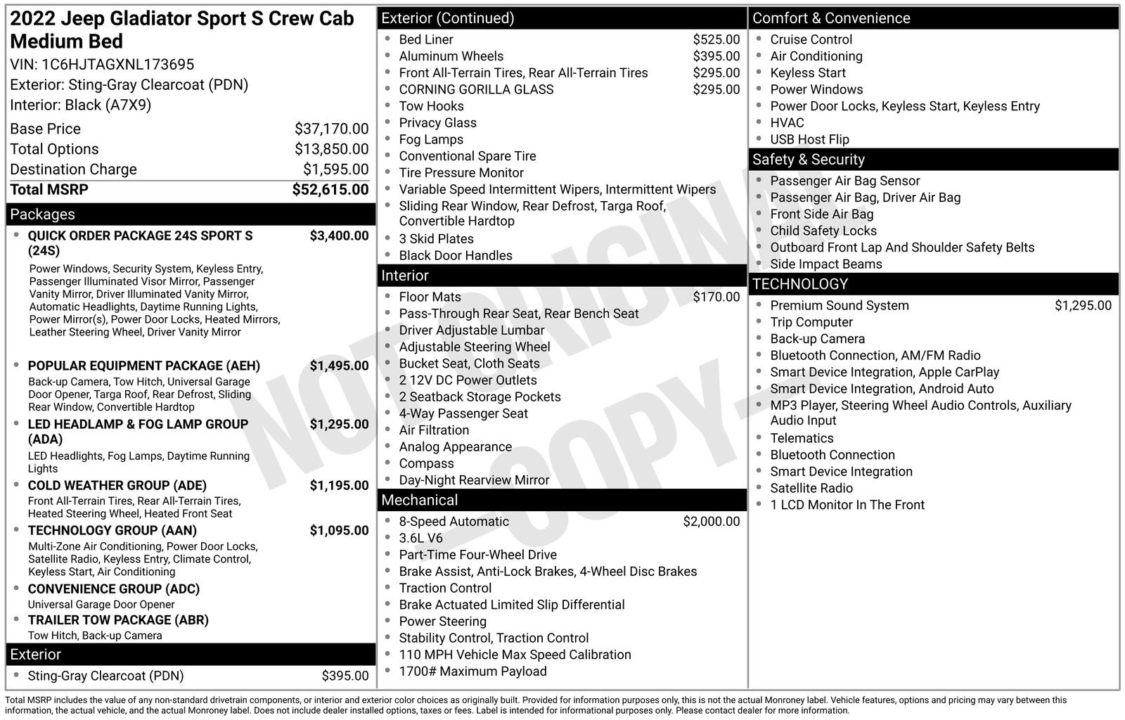 Used 2022 Jeep Gladiator Sport AWD/4WD image 17