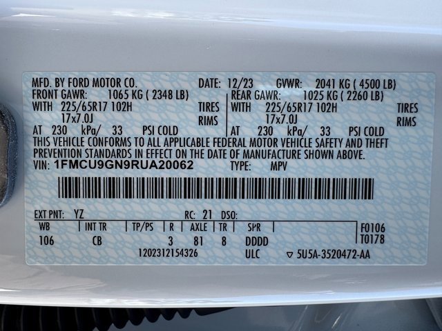 Used 2024 Ford Escape Active image 27