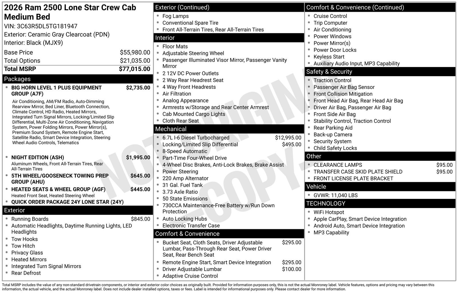 New 2026 RAM 2500 Lone Star image 25