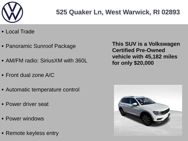 Certified 2021 Volkswagen Tiguan SE w/ Panoramic Sunroof Package image 7