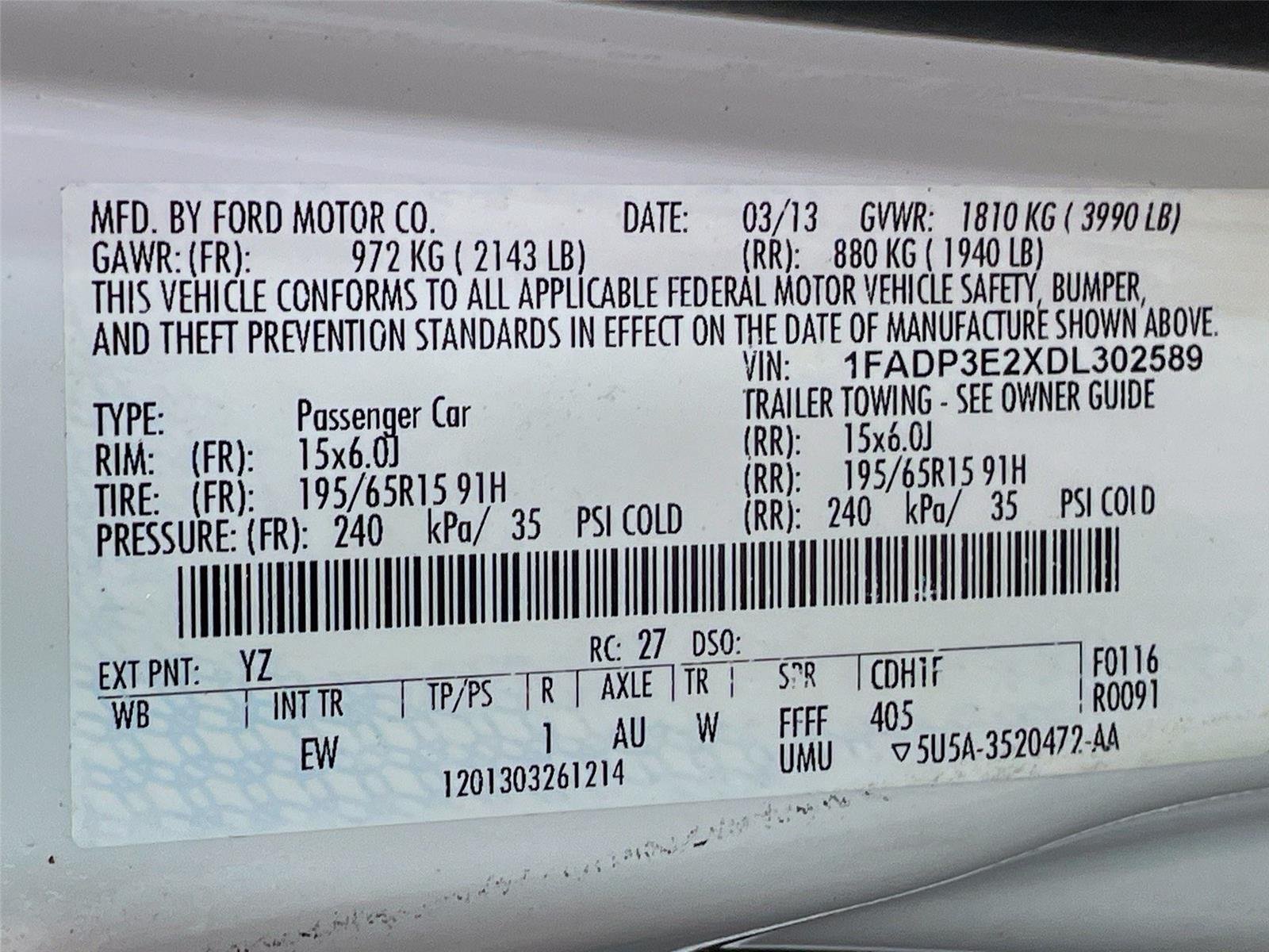 Used 2013 Ford Focus S FWD image 33