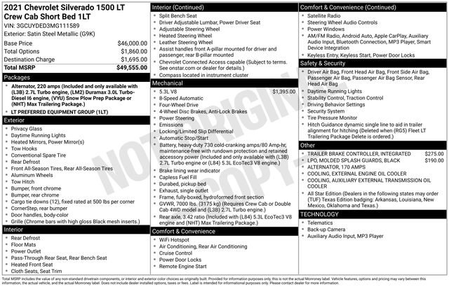 Used 2021 Chevrolet Silverado 1500 LT image 3