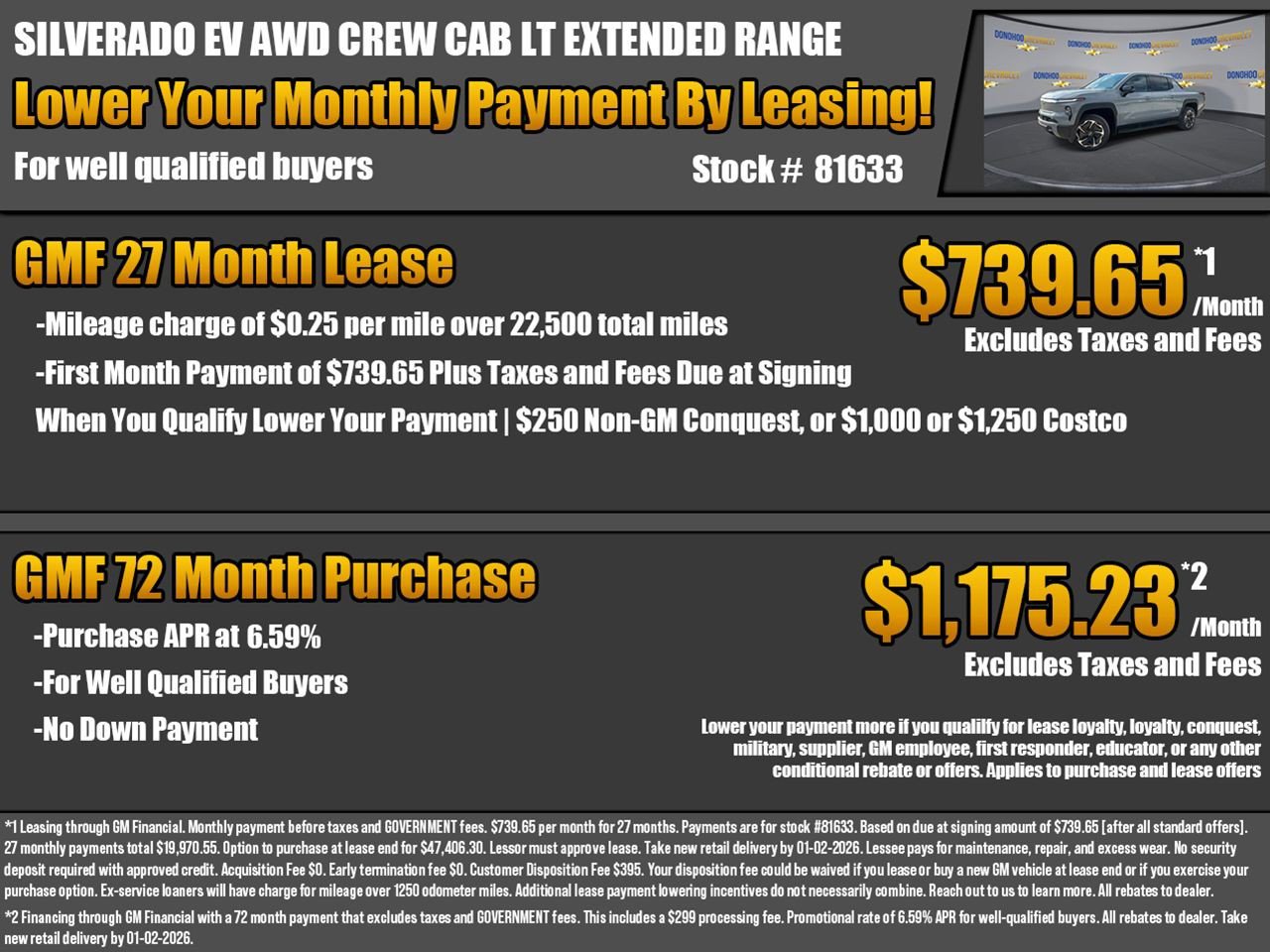 New 2026 Chevrolet Silverado EV LT w/ Premium Package image 2