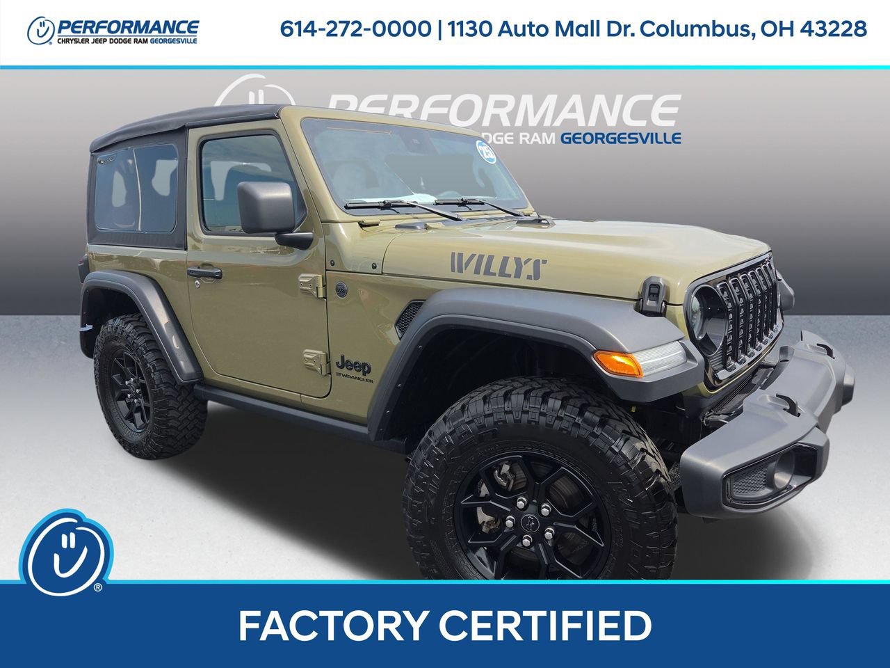 Certified 2025 Jeep Wrangler Sport