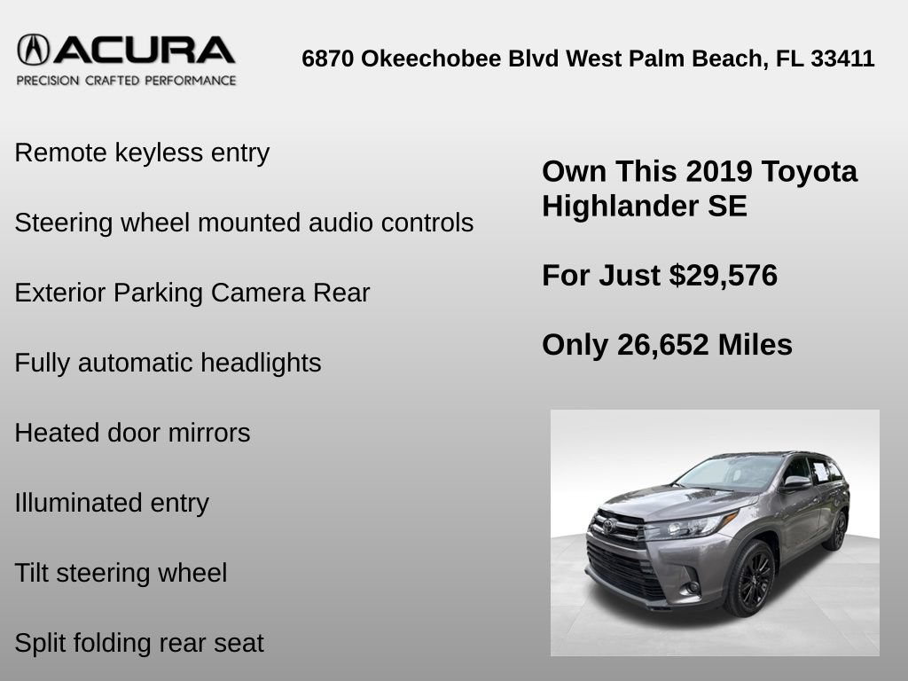 Used 2019 Toyota Highlander SE AWD/4WD image 6