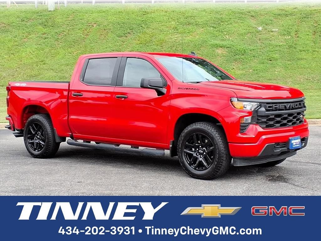 Used 2026 Chevrolet Silverado 1500 Custom w/ Turbomax Blackout Package AWD/4WD image 1