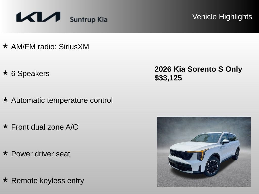 Used 2026 Kia Sorento S FWD image 8