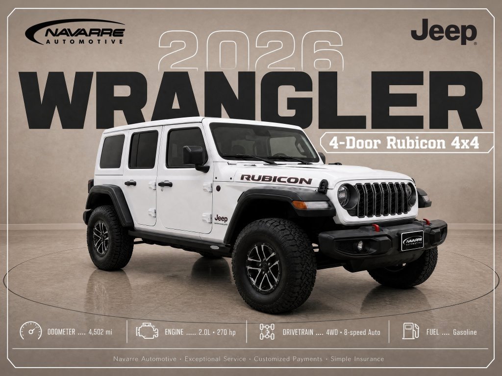 Used 2026 Jeep Wrangler Unlimited Rubicon w/ Xtreme 35 Tire Package