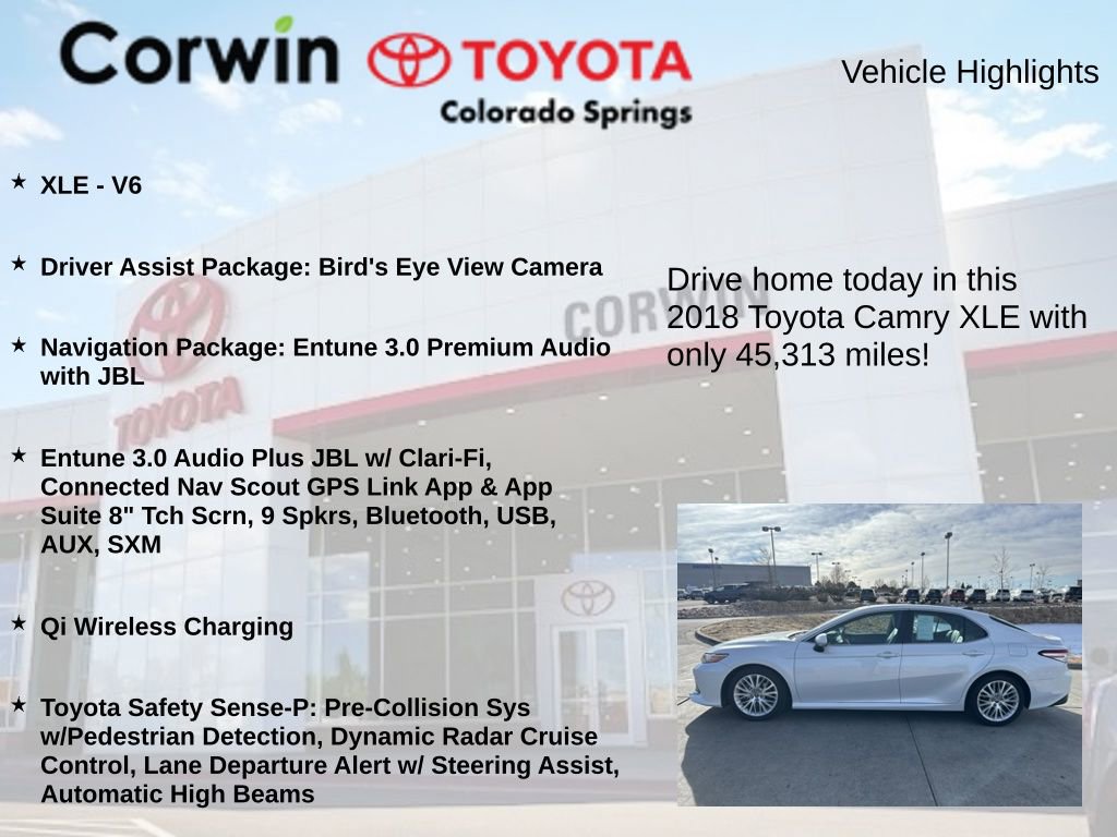 Used 2018 Toyota Camry XLE image 6