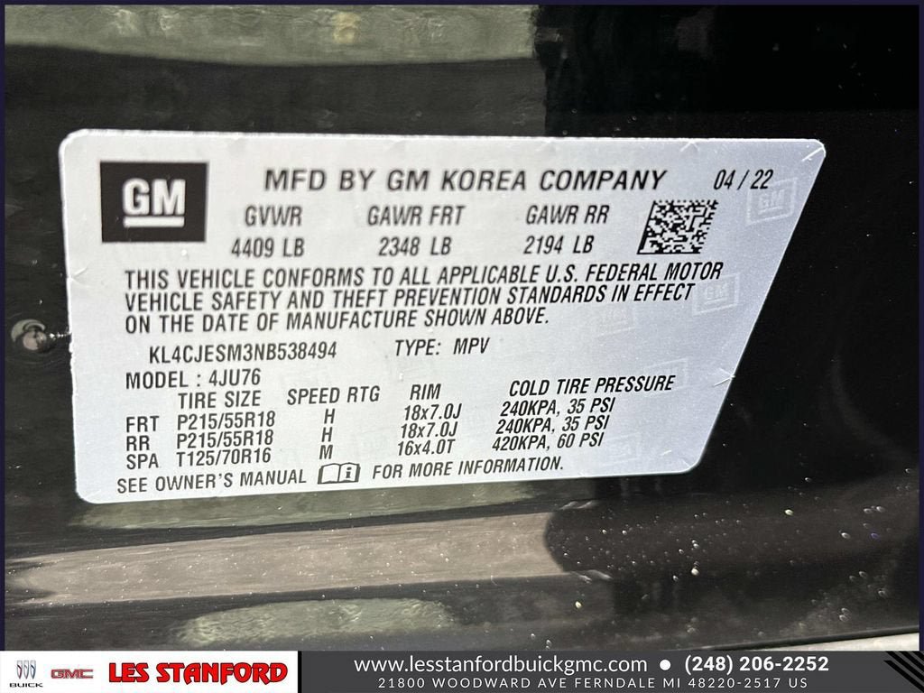 Certified 2022 Buick Encore Preferred AWD/4WD image 19