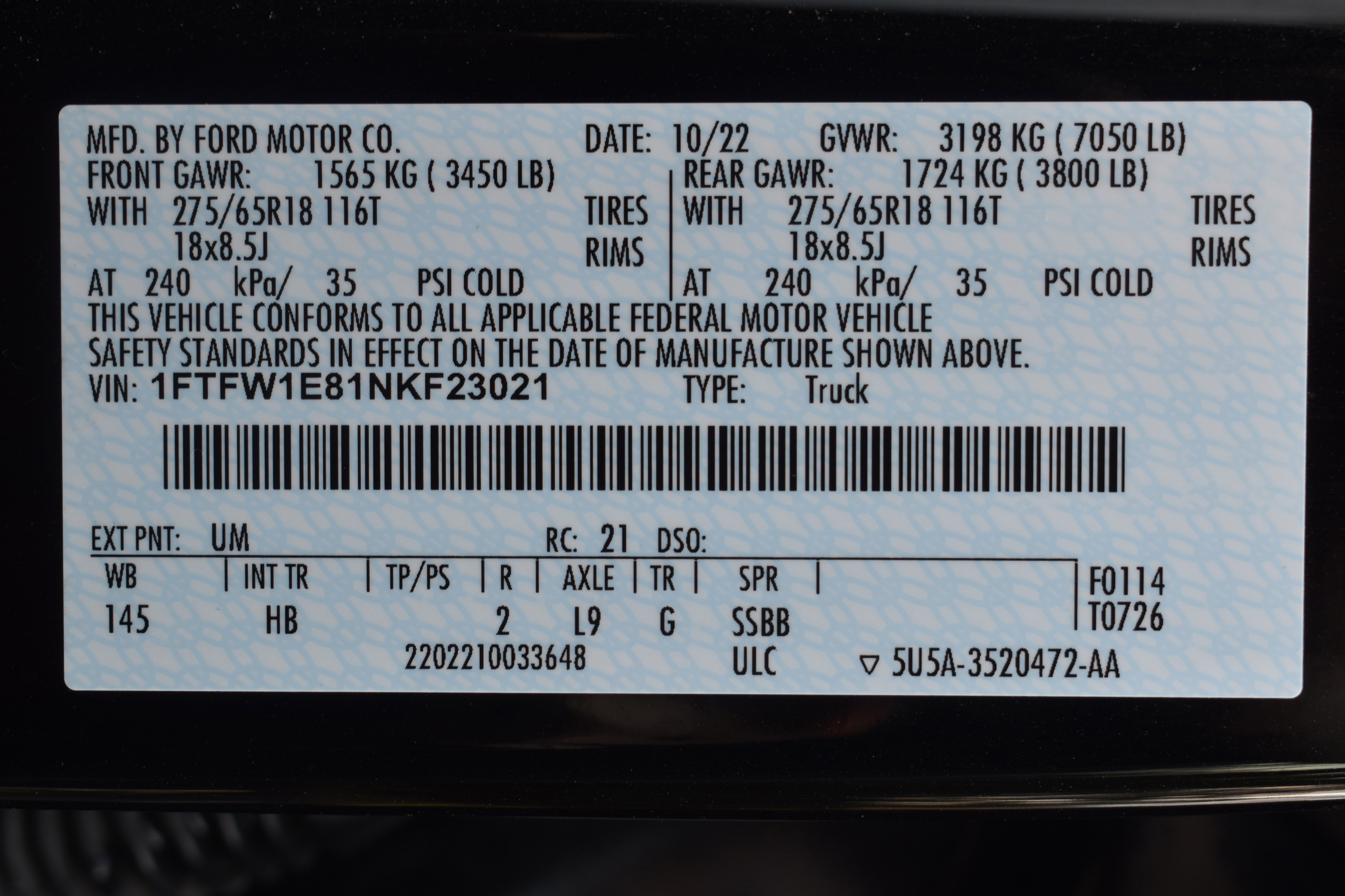 Used 2022 Ford F150 Lariat w/ Bed Utility Package image 42