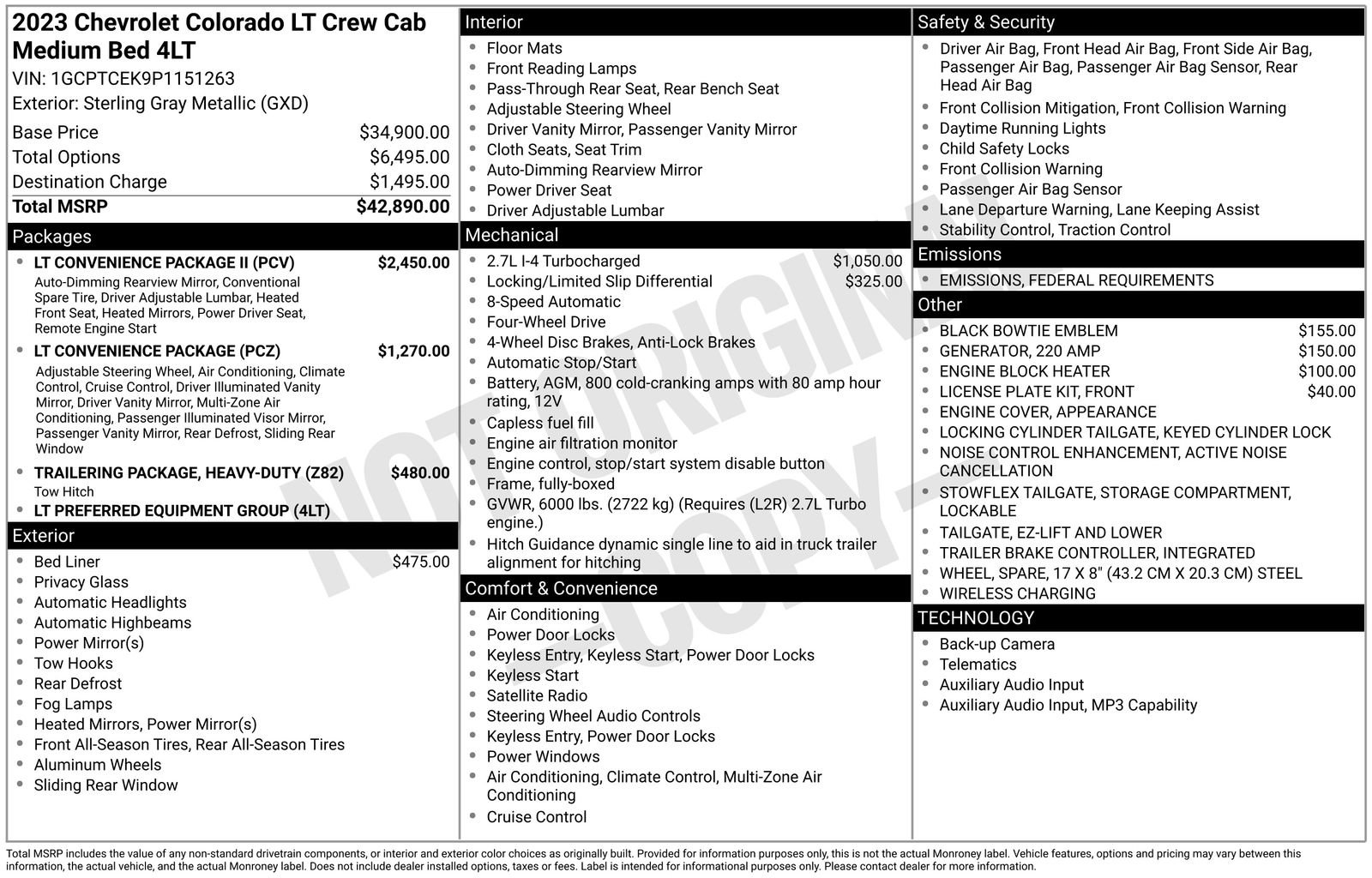 Certified 2023 Chevrolet Colorado LT w/ LT Convenience Package II image 40