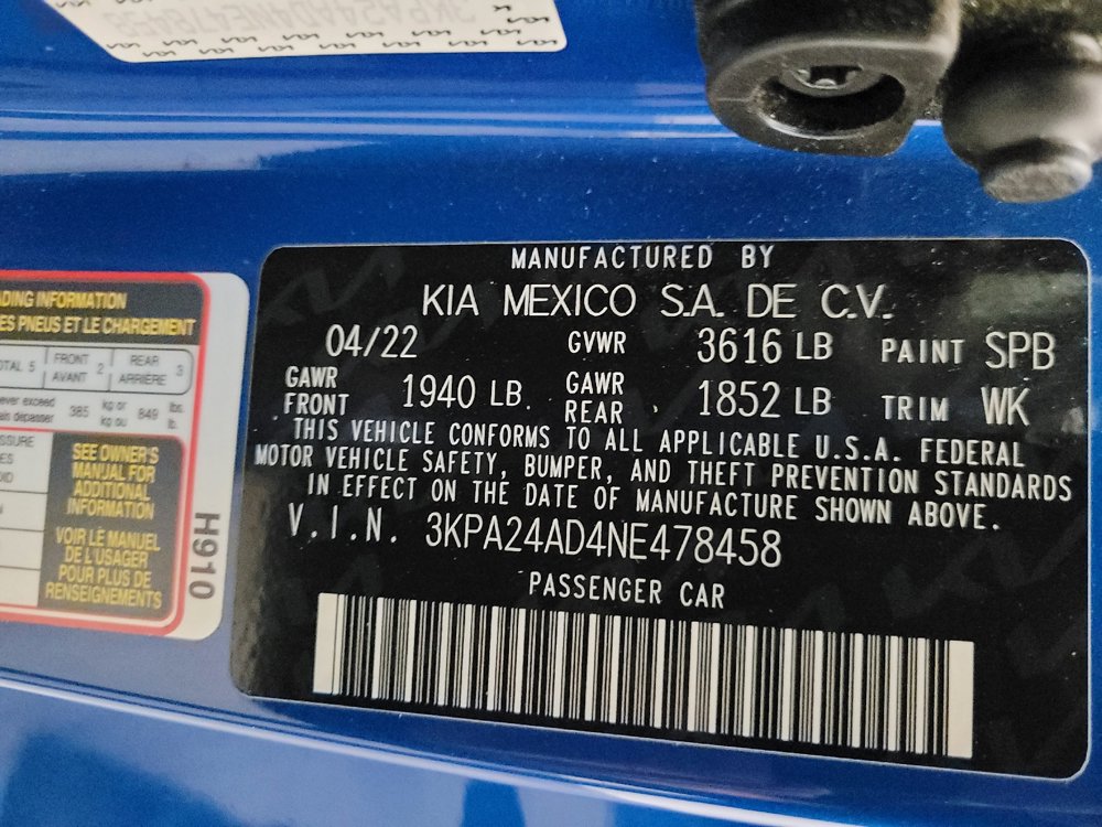 Used 2022 Kia Rio S w/ Technology Package FWD image 33