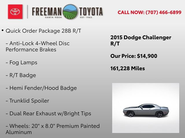 Used 2015 Dodge Challenger R/T w/ Quick Order Package 28B R/T RWD image 5