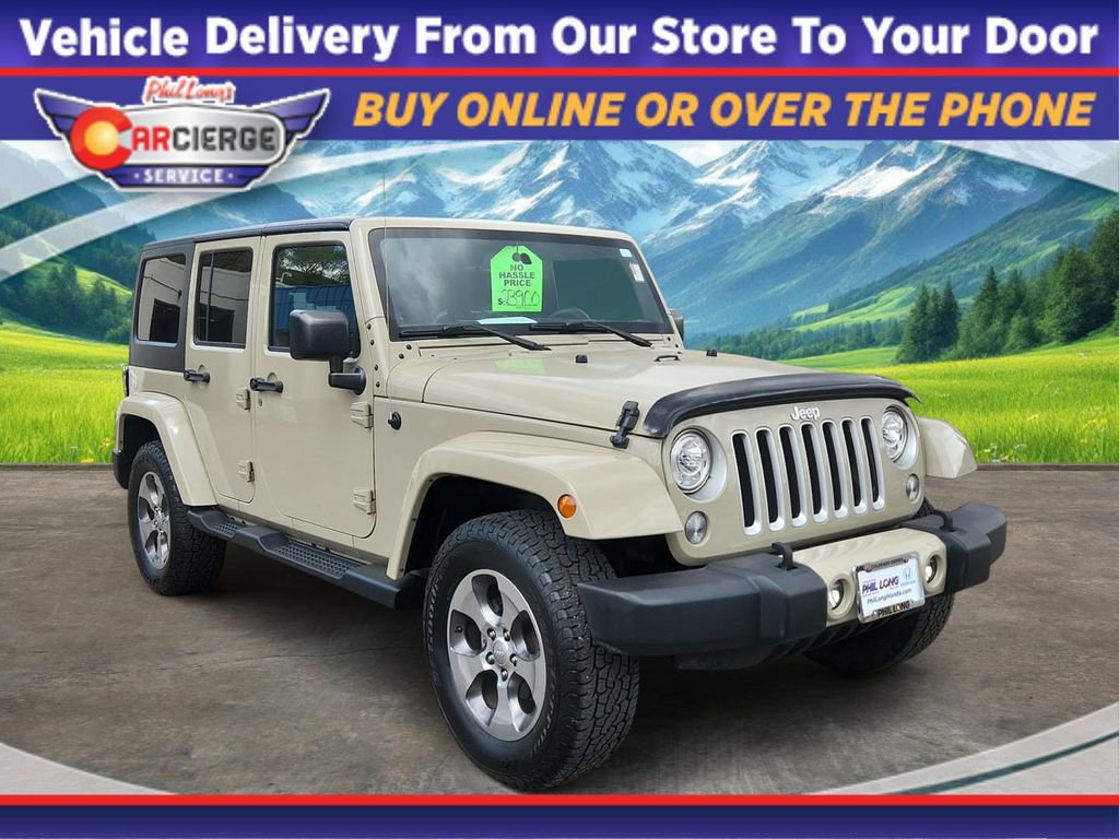 Used 2017 Jeep Wrangler Unlimited Sahara w/ Connectivity Group AWD/4WD image 1