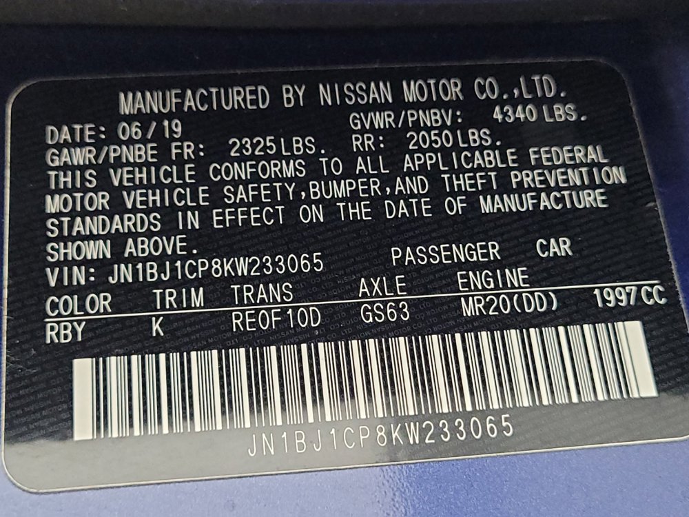 Used 2019 Nissan Rogue Sport SV image 33