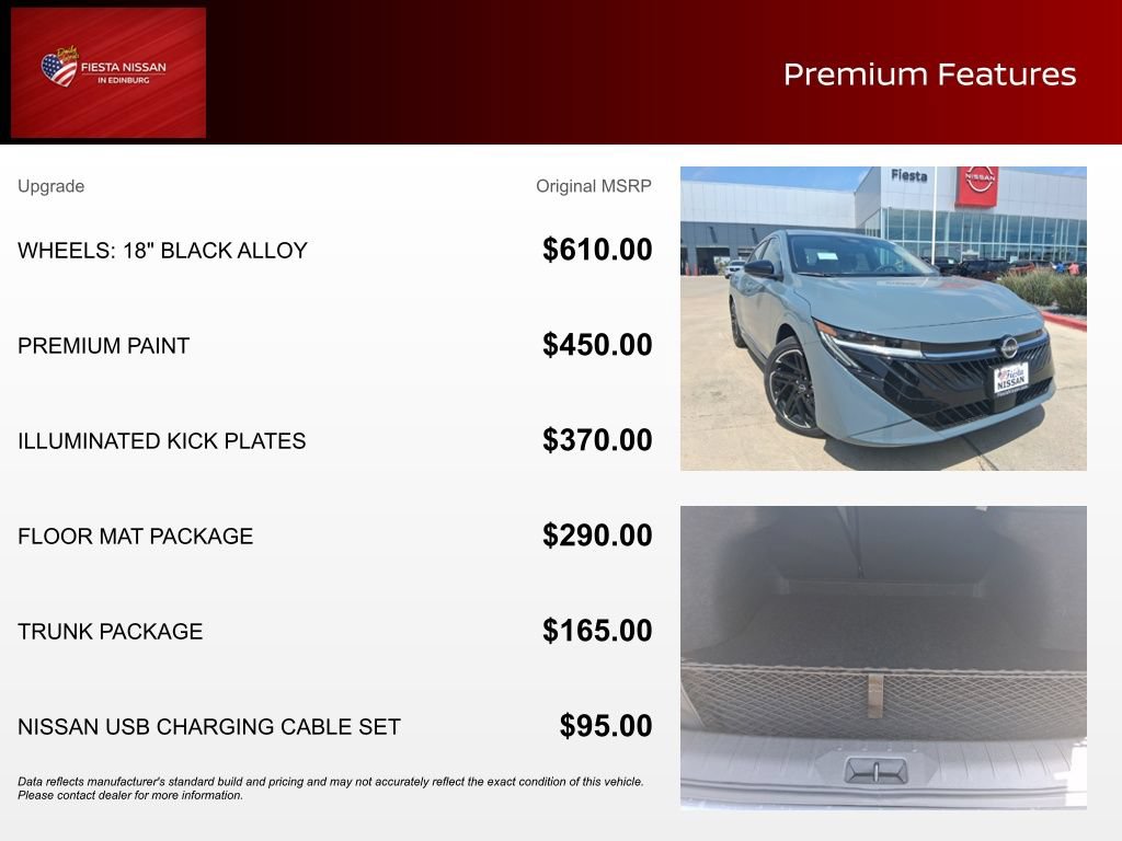 New 2026 Nissan Sentra SR w/ Floor Mat Package FWD image 3
