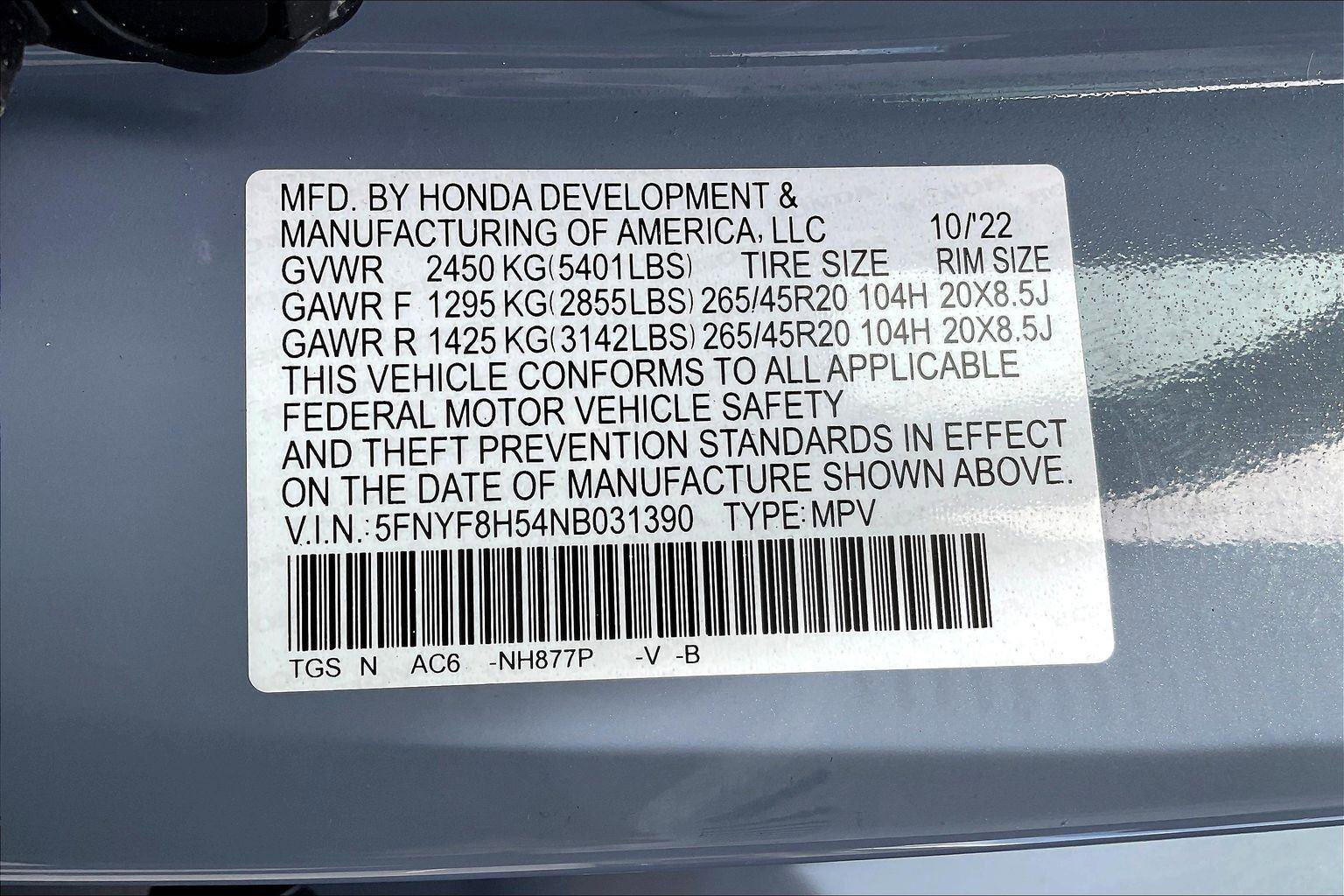 Used 2022 Honda Passport EX-L image 35
