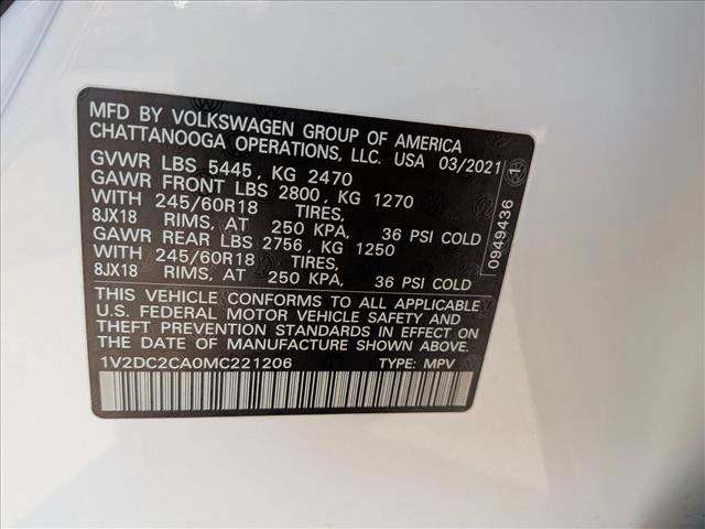 Used 2021 Volkswagen Atlas Cross Sport SE FWD image 16