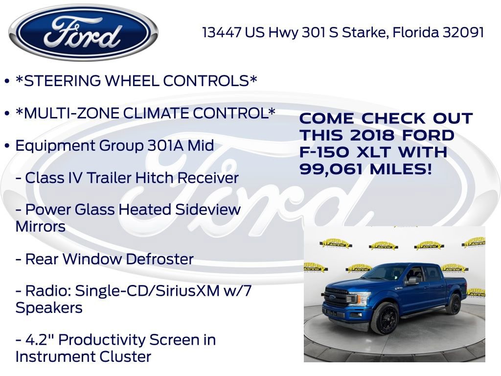 Certified 2018 Ford F150 XLT w/ Equipment Group 301A Mid RWD image 17