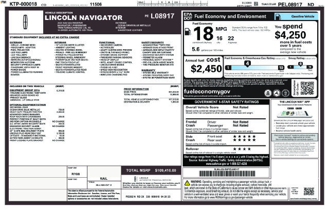 Certified 2023 Lincoln Navigator Reserve AWD/4WD image 5