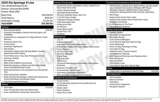 Certified 2025 Kia Sportage X-Line image 39