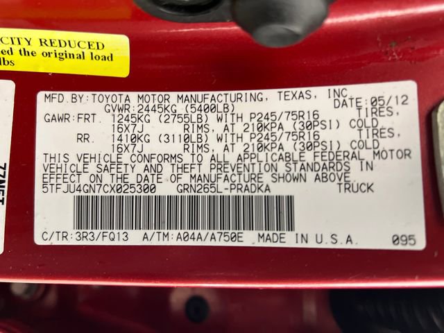 Used 2012 Toyota Tacoma PreRunner w/ SR5 Pkg image 26