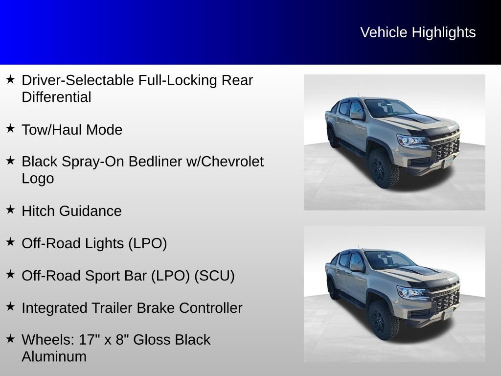 Used 2021 Chevrolet Colorado ZR2 w/ ZR2 Dusk Special Edition image 16