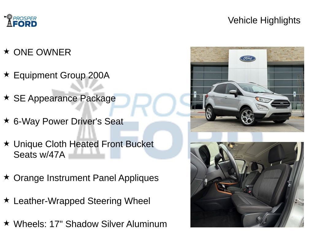 Used 2021 Ford EcoSport SE w/ SE Appearance Package image 5