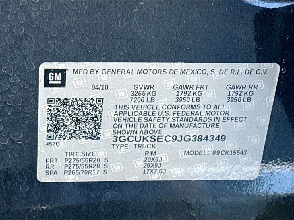 Used 2018 Chevrolet Silverado 1500 LTZ w/ Sport Package image 31