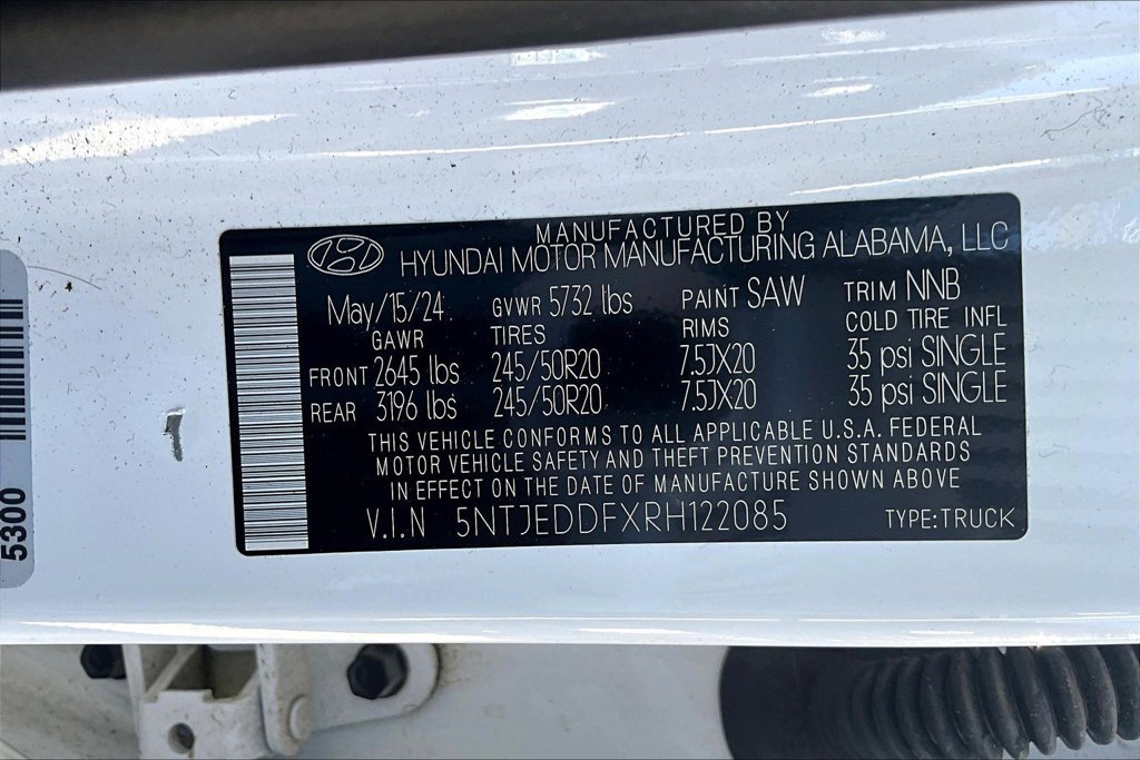 Used 2024 Hyundai Santa Cruz Limited AWD/4WD image 36