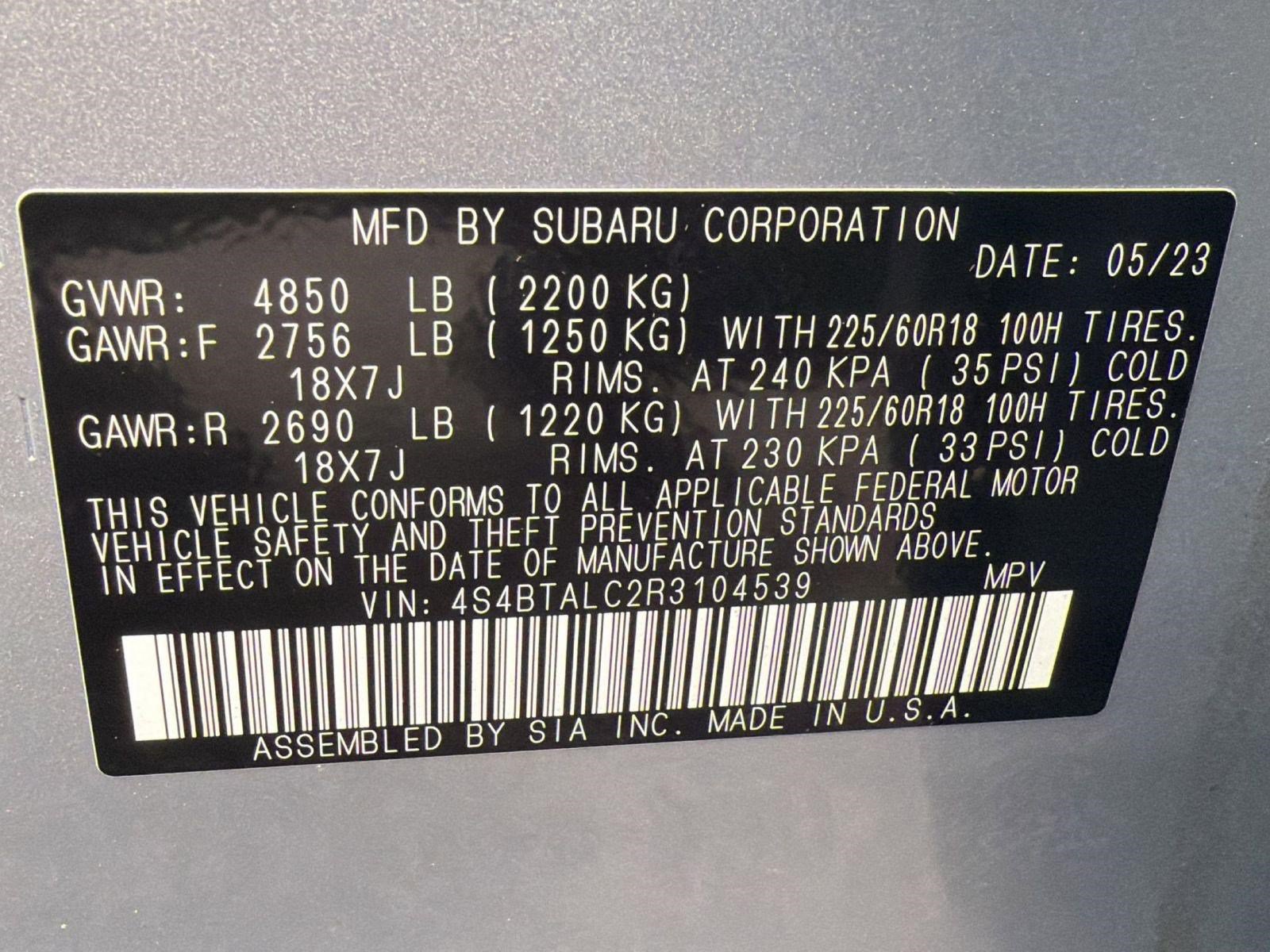 Used 2024 Subaru Outback Onyx Edition AWD/4WD image 19