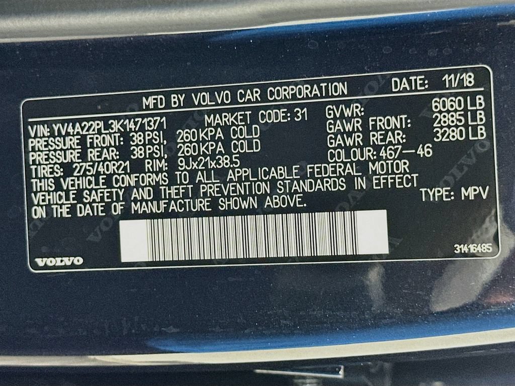 Used 2019 Volvo XC90 T6 Inscription w/ Luxury Package AWD/4WD image 34