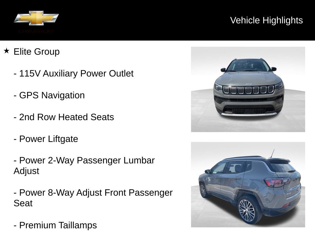 Used 2022 Jeep Compass Limited w/ Elite Group AWD/4WD image 19